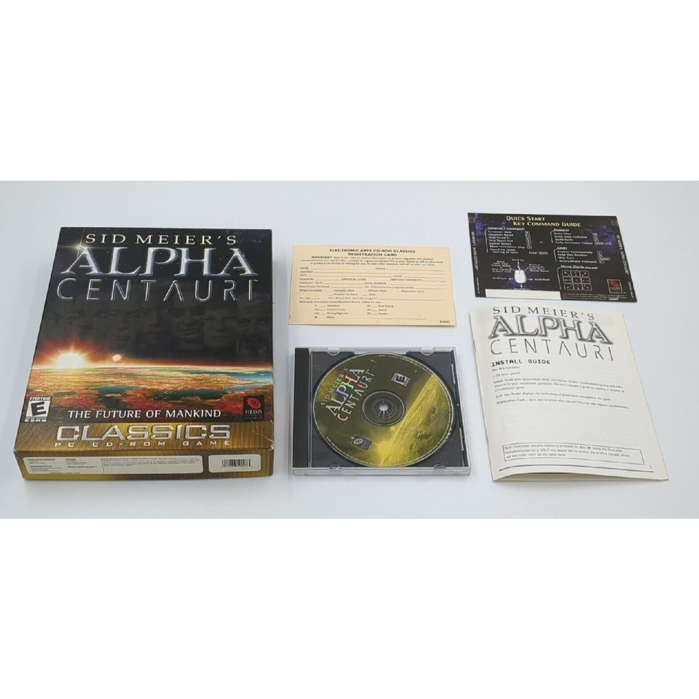 Sid Meier's Alpha Centauri Classics PC 2000 Big Box PC Game‎ VTG